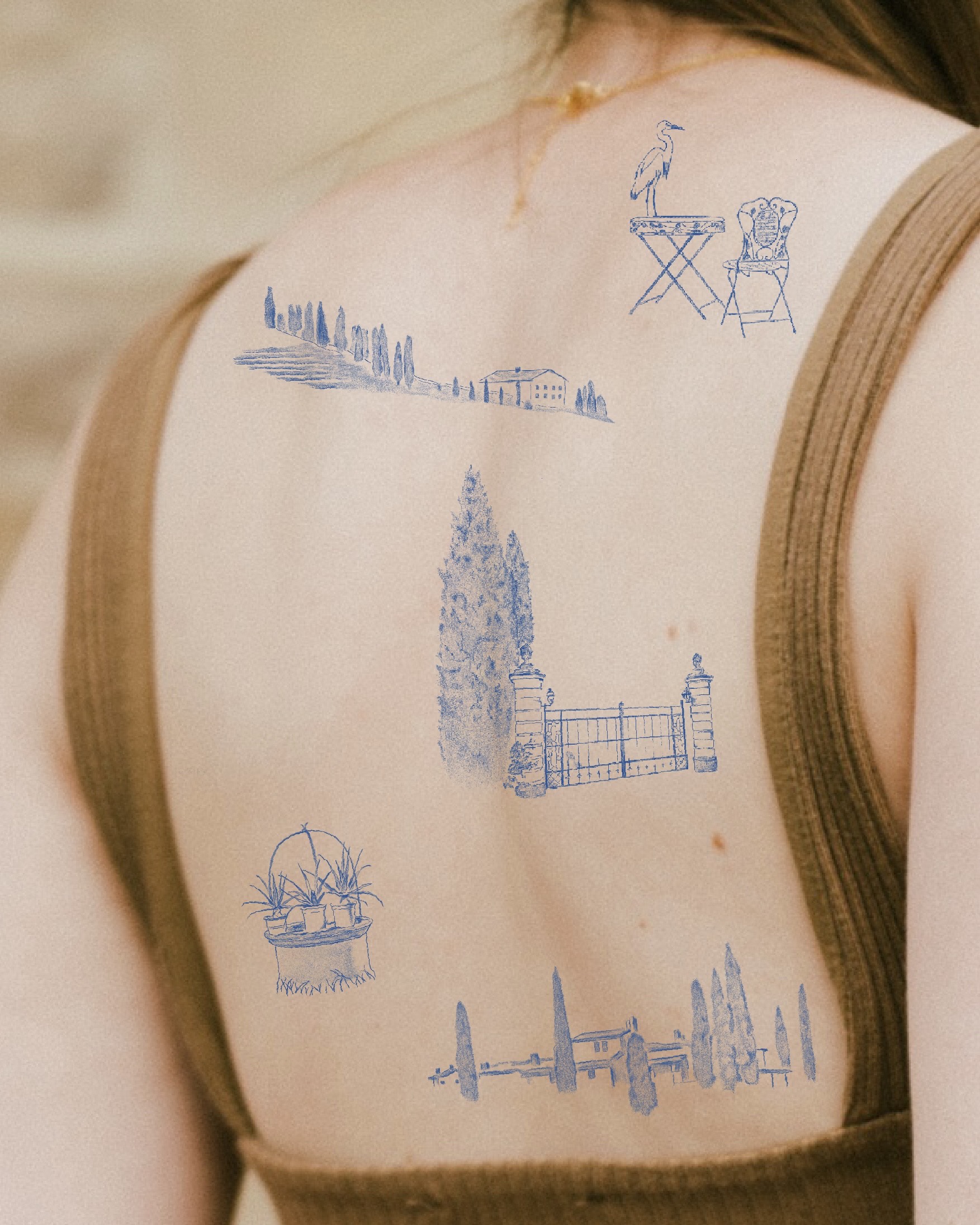 Toile de jouy Tattoomotive