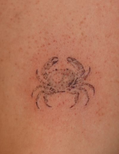 Tattoo einer Krabbe